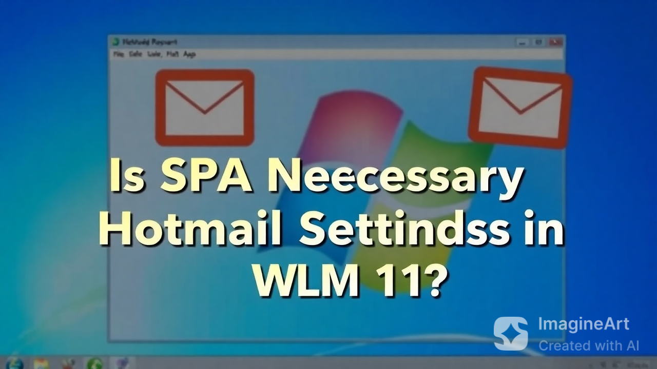 Is SPA Necessary Hotmail Settings in WLM W11