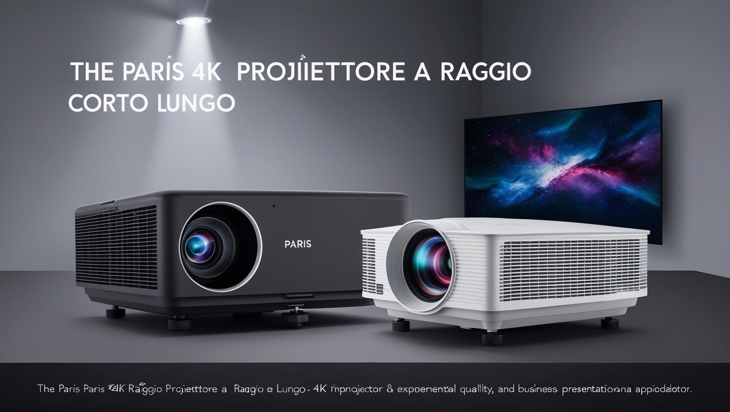 Paris 4K Proiettore a Raggio Corto e Lungo