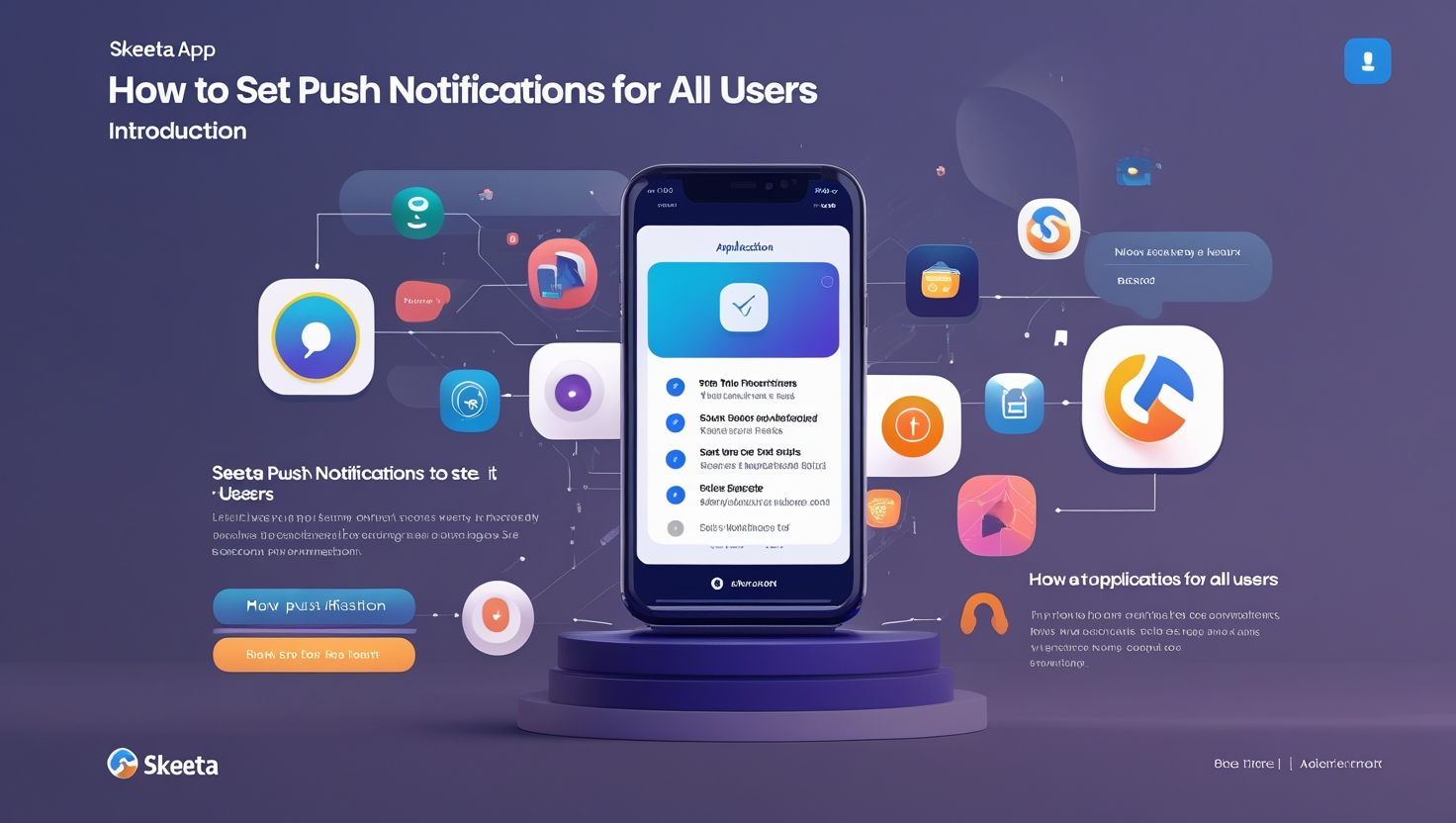 Skeeta App How to Set Push Notifications for All Users